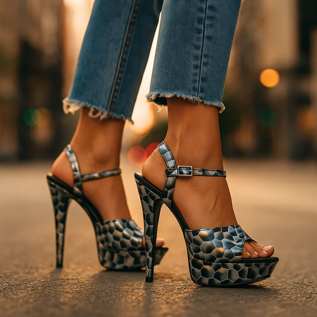 Vivienne | Honeycomb Heels