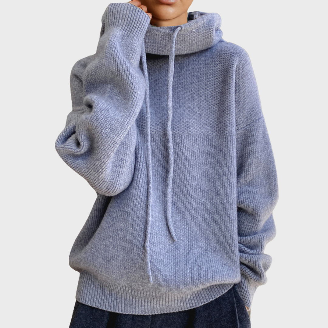 Caitlin | Women's Wool Hoodie with Drawstring