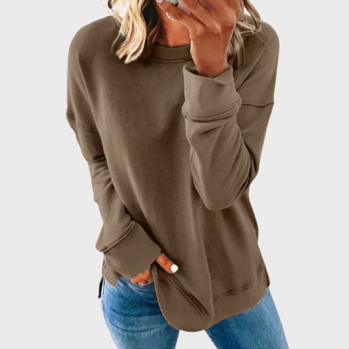 Elizabeth – Lightweight Style With A Solid Color Sweater