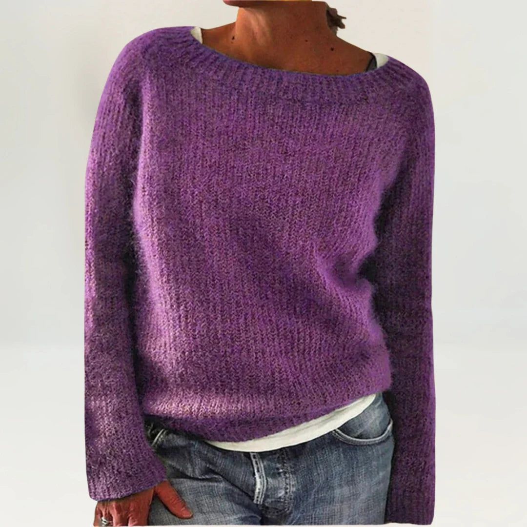 Autumn | Cozy Sweater Purple
