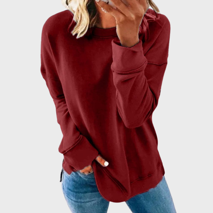 Elizabeth – Lightweight Style With A Solid Color Sweater