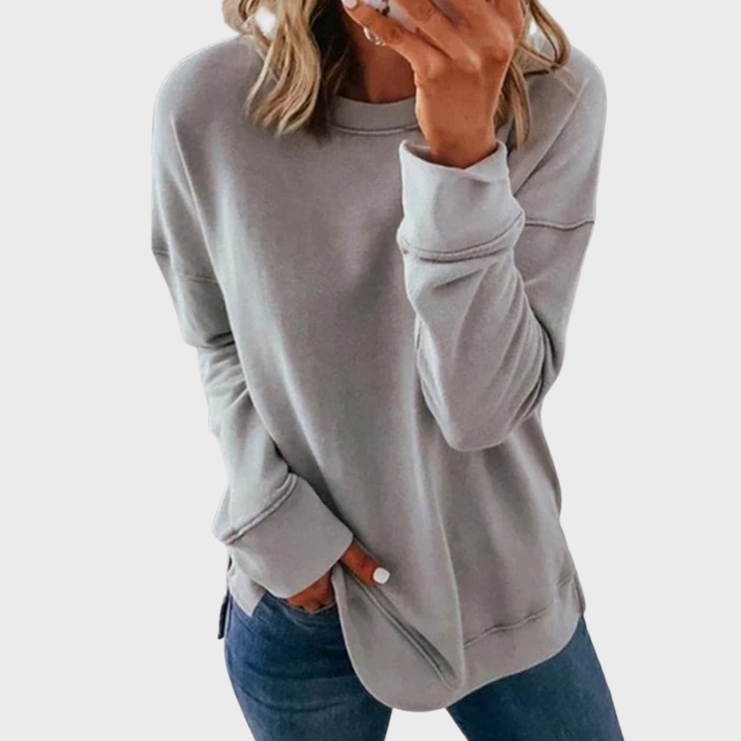 Elizabeth – Lightweight Style With A Solid Color Sweater