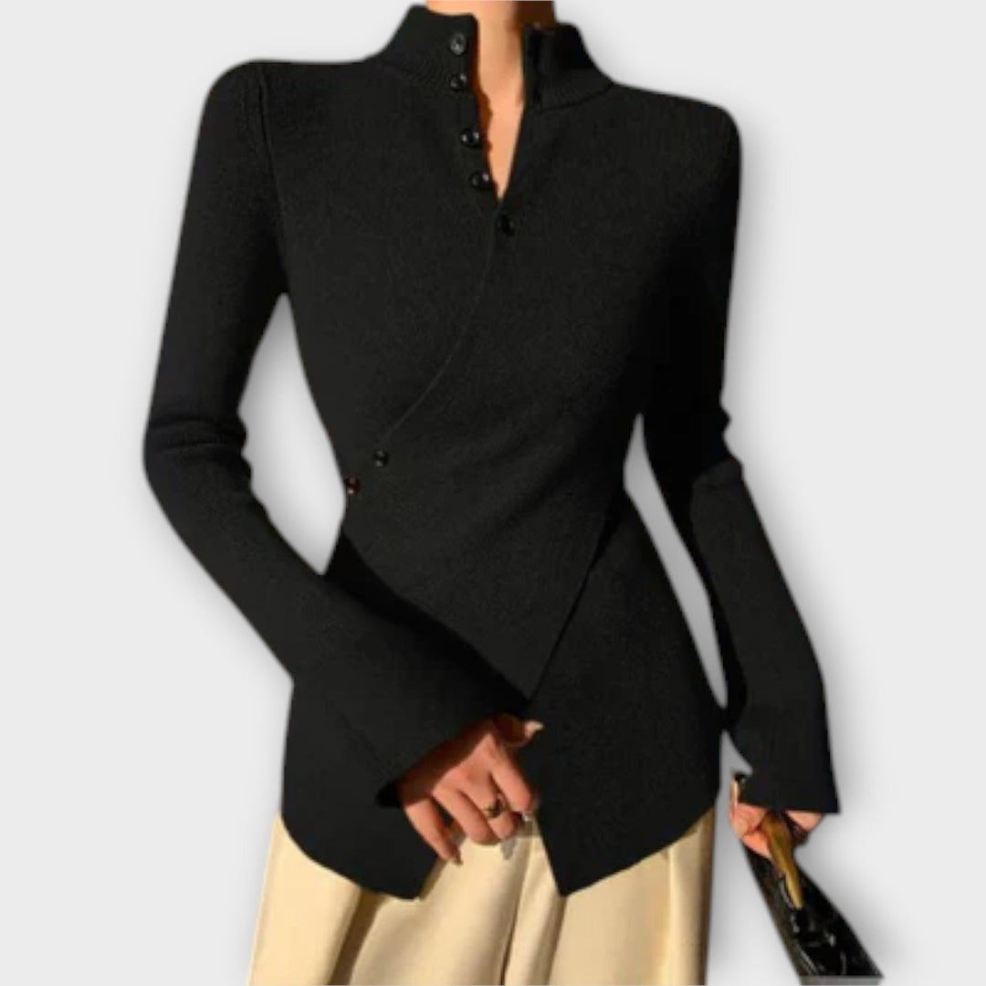 Alexandra | Elegant Knitted Cotton Sweater