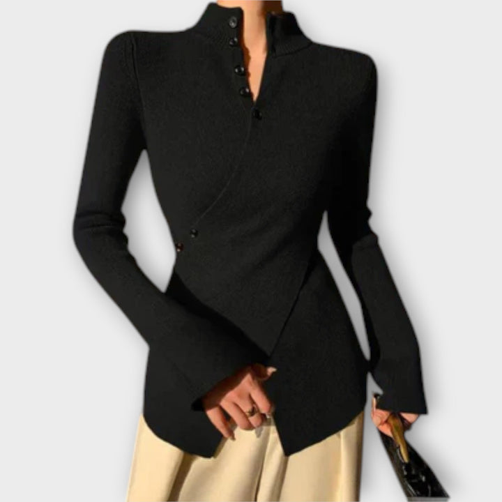 Alexandra | Elegant Knitted Cotton Sweater