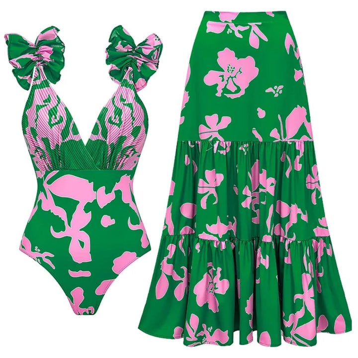 Mandy | Elegant Printed Swim Set