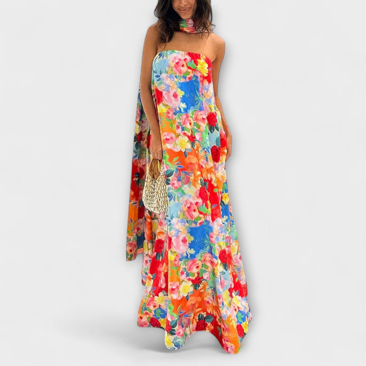 Harlow - Off-Shoulder Floral Maxi Dress