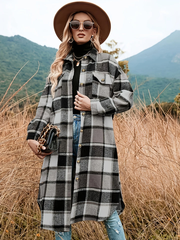 Daena | Cozy Plaid Shacket