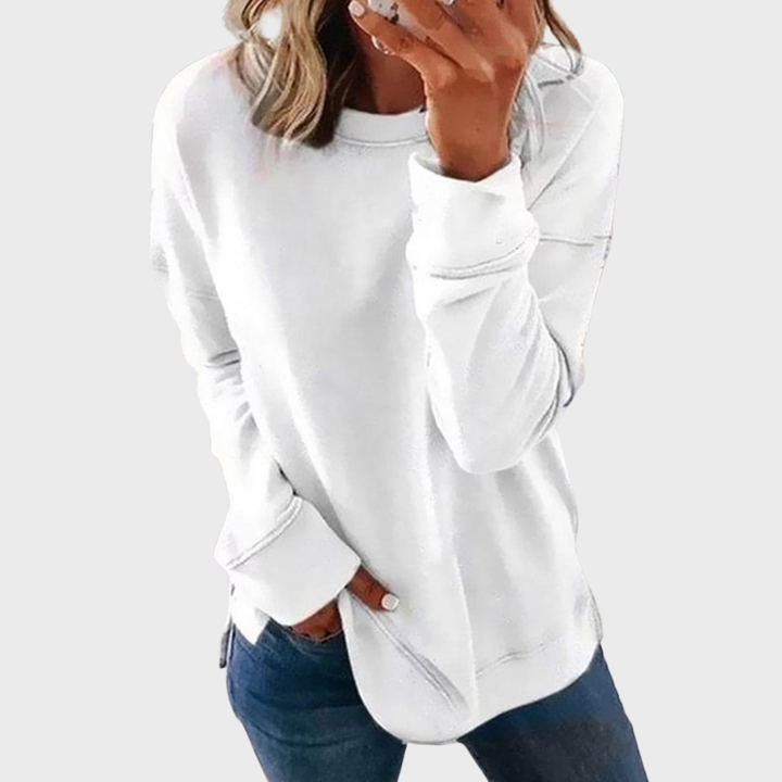 Elizabeth – Lightweight Style With A Solid Color Sweater