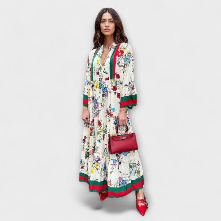 Oriana - Maxi Dress with Floral Print