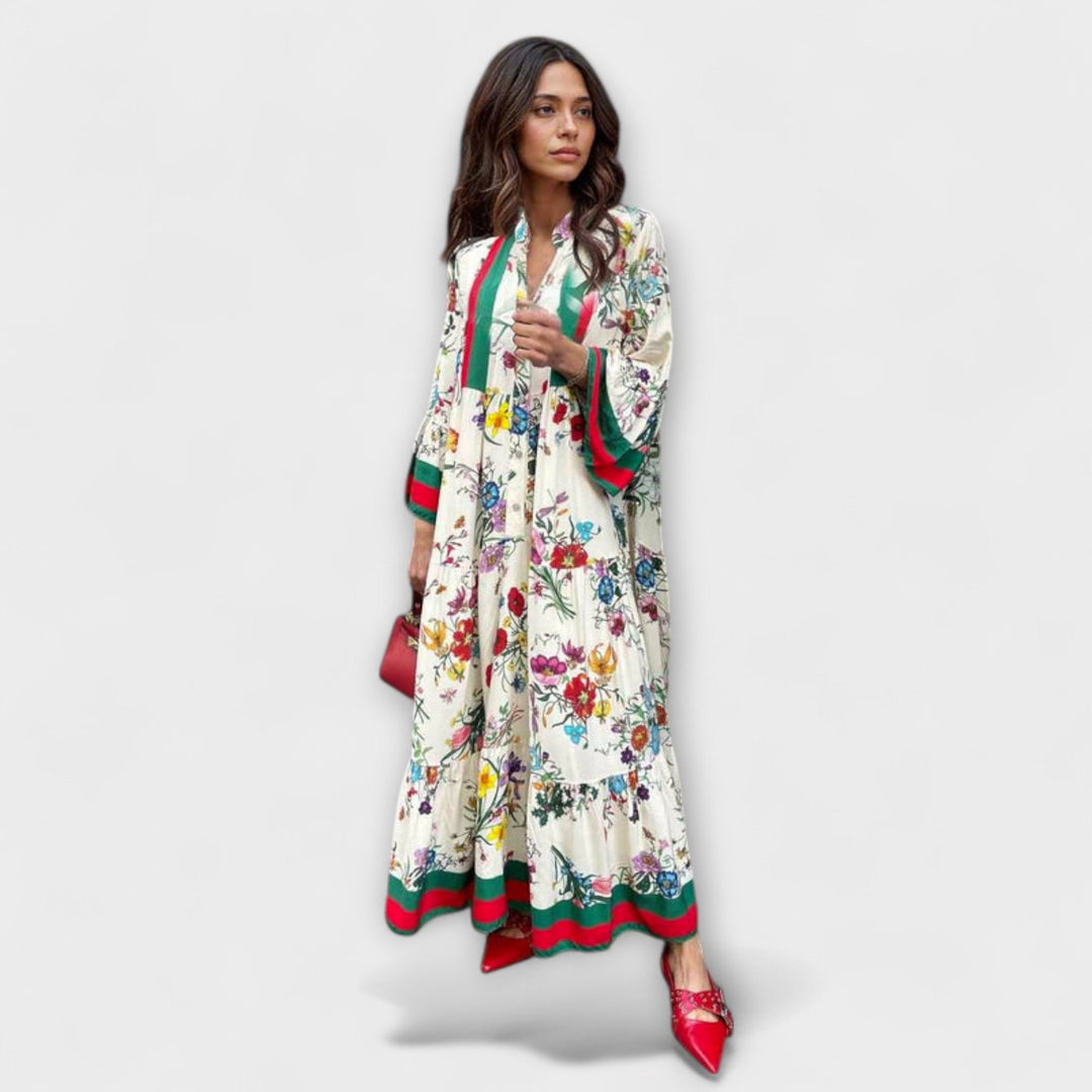 Oriana - Maxi Dress with Floral Print