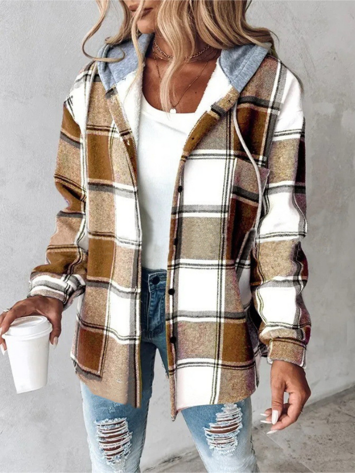 Camden | Plaid Hooded Shacket