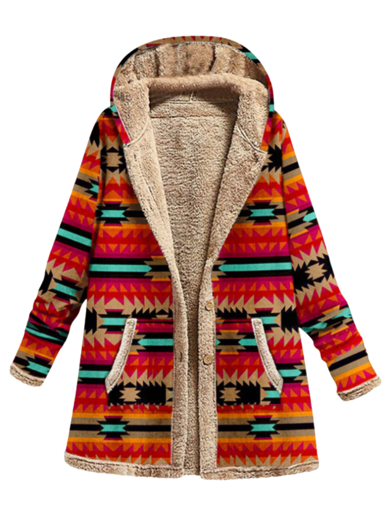 Aurora | Cozy Print Coat
