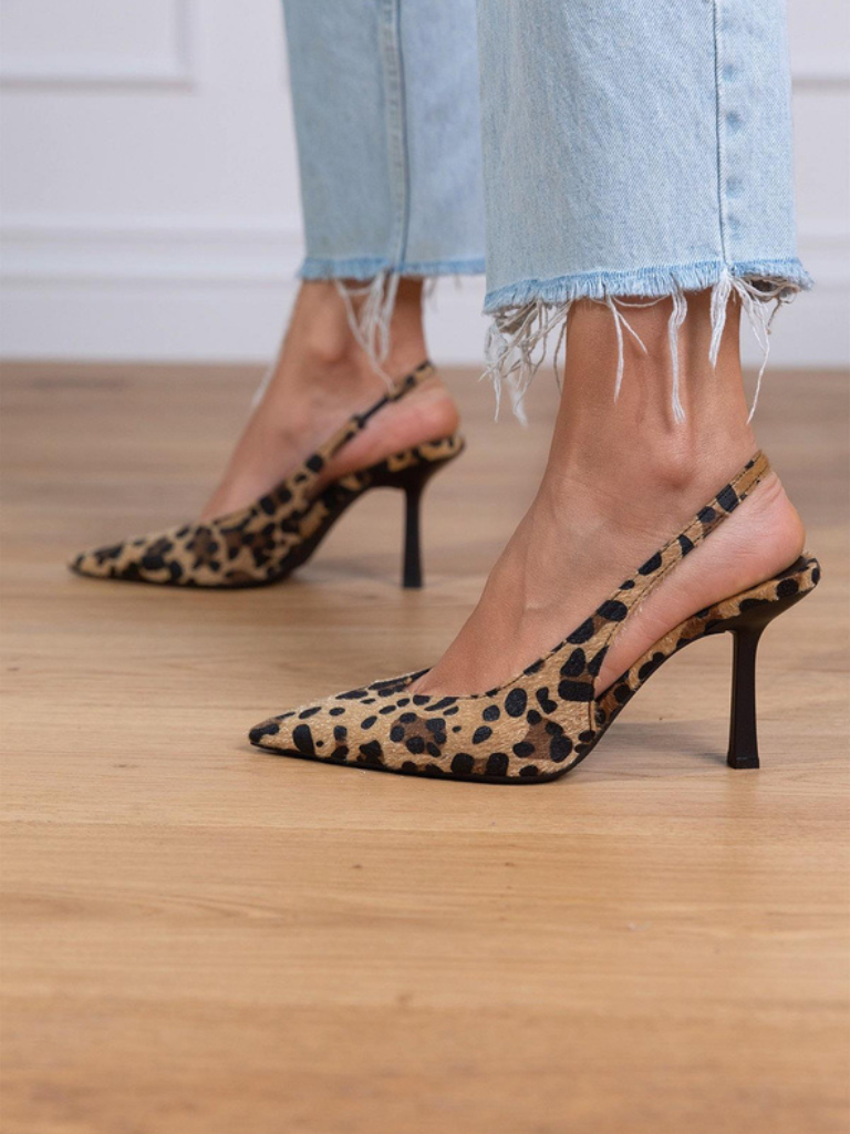 Isabelle | Pointed-Toe Slingback Heels
