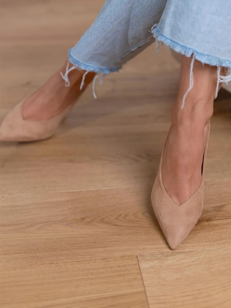 Isabelle | Pointed-Toe Slingback Heels