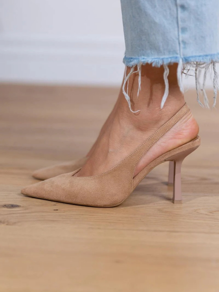 Isabelle | Pointed-Toe Slingback Heels