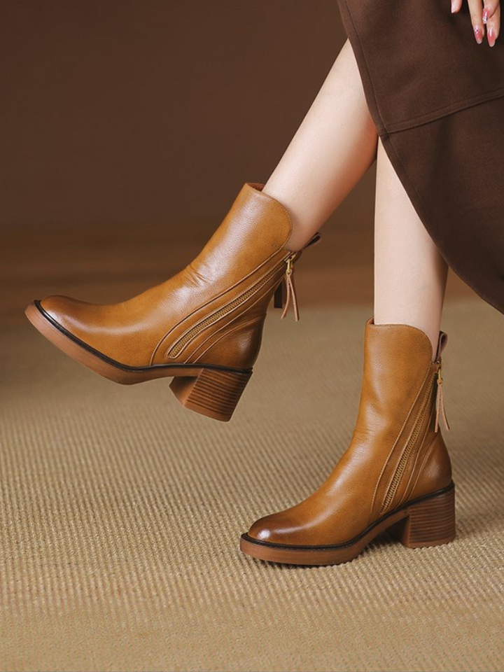 Barbara | Block Heel Ankle Boots