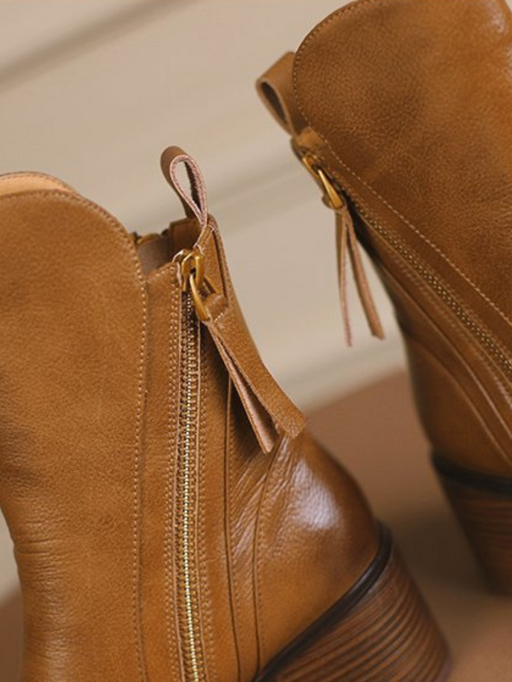 Barbara | Block Heel Ankle Boots