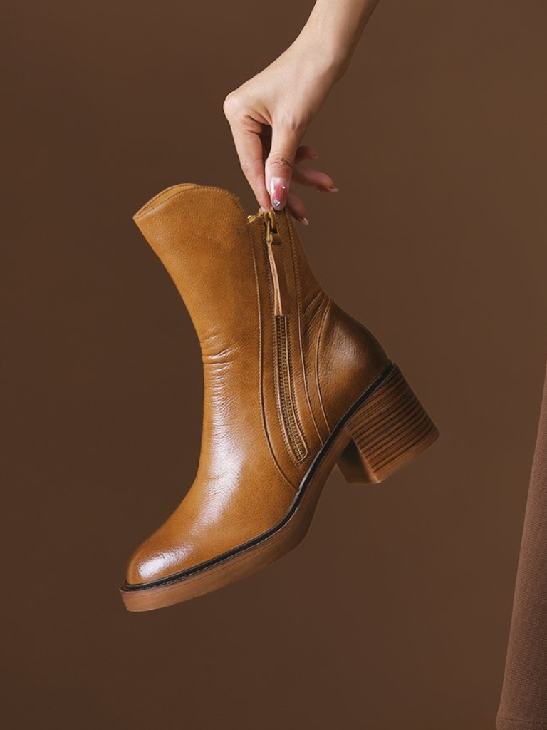 Barbara | Block Heel Ankle Boots