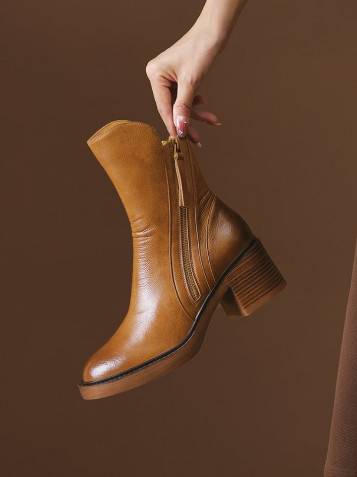 Barbara | Block Heel Ankle Boots