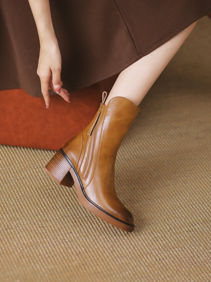 Barbara | Block Heel Ankle Boots