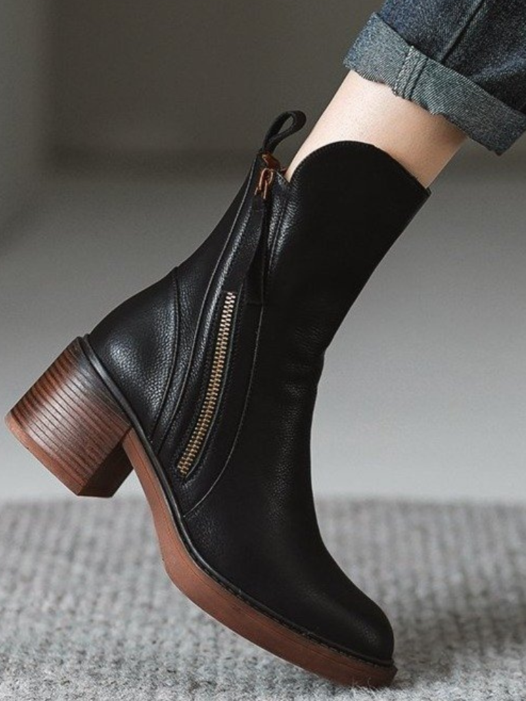 Barbara | Block Heel Ankle Boots