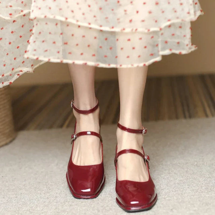 Abigail | Elegant Ankle-Strap Pumps