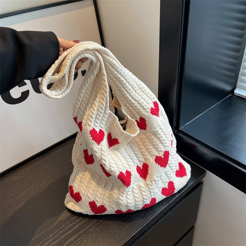 Amara | Heart Print Bag