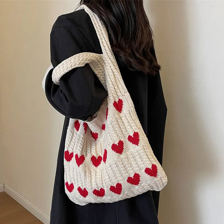 Amara | Heart Print Bag