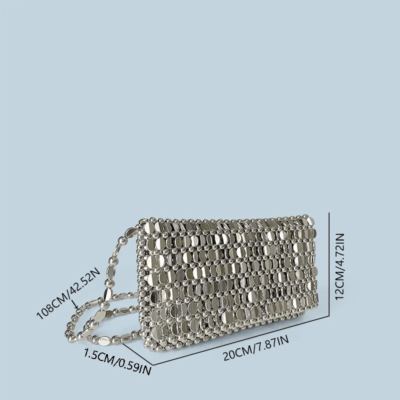 Nadia | Silver Clutch