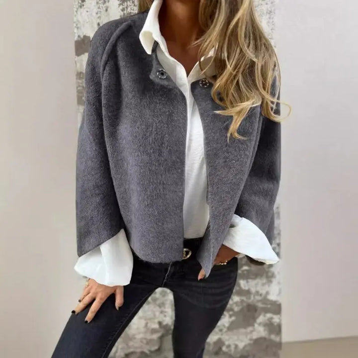 Amalia - Long Sleeve Round Neck Cardigan