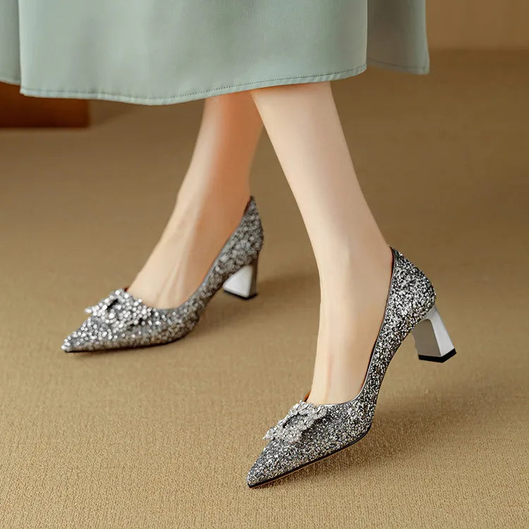 Gloria | Glitter Pumps