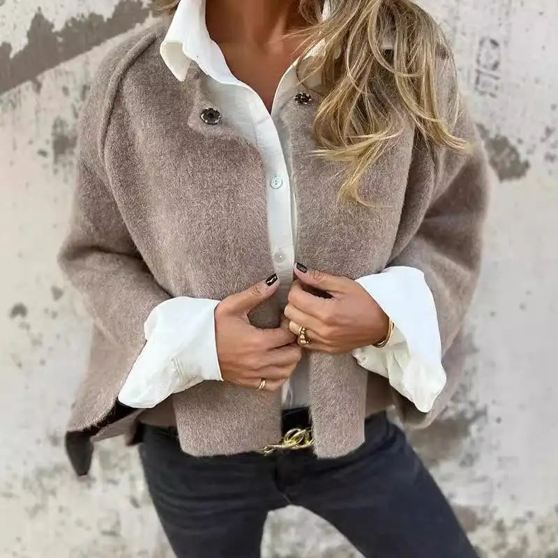 Amalia - Long Sleeve Round Neck  Cardigan