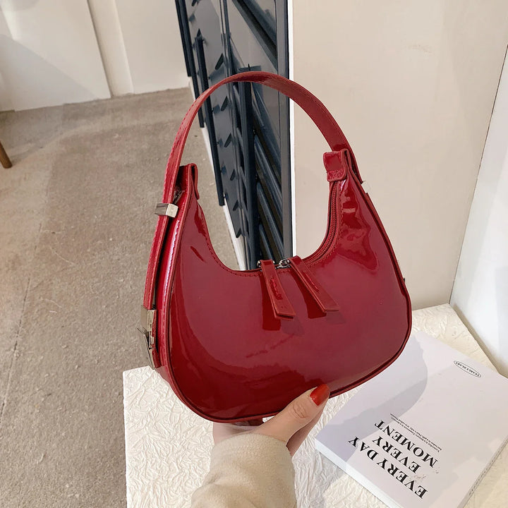 Danica | Red Glossy Shoulder Bag