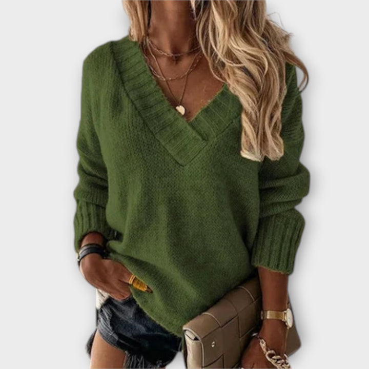 Bridget | Cozy V-Neck Sweater