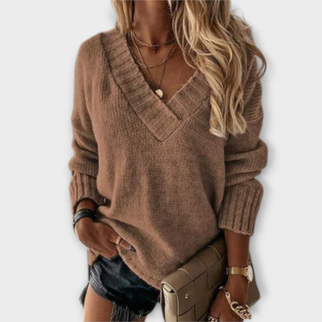 Bridget | Cozy V-Neck Sweater