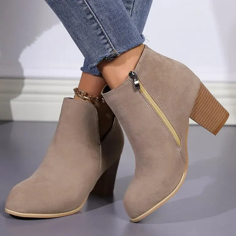 Sophia | Elegant Suede Ankle Boots