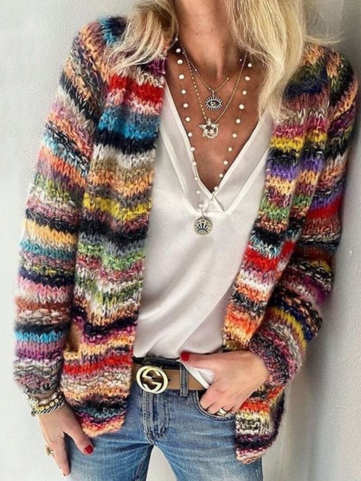 Isa | Vibrant Layers Cardigan