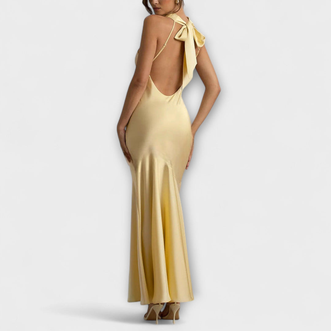Lennon - Elegant Maxi Dress in Satin