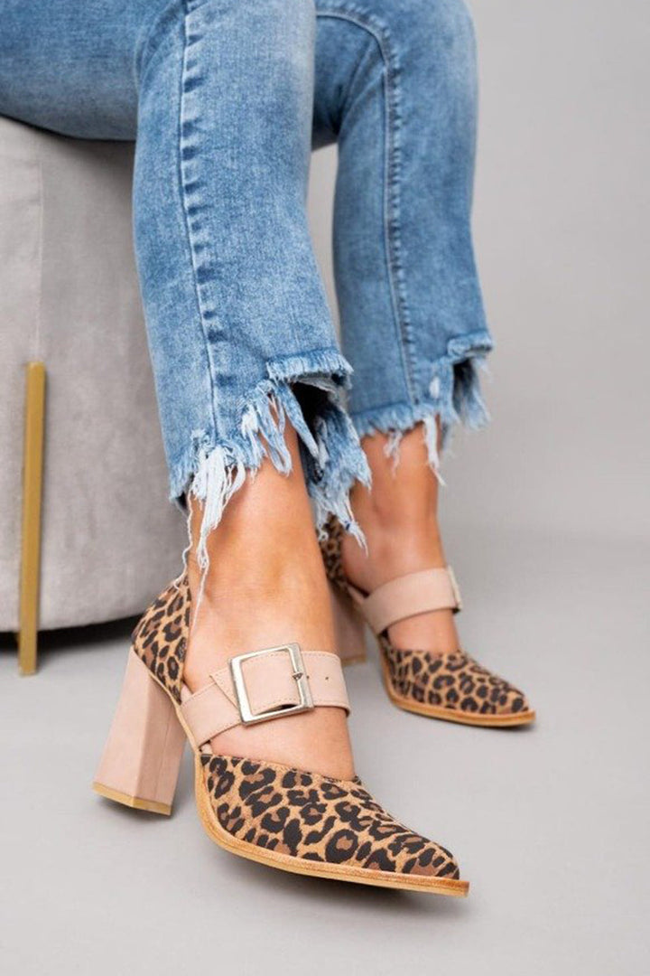 Elizabeth | Leopard Print Heels Stylish Elegant Footwear
