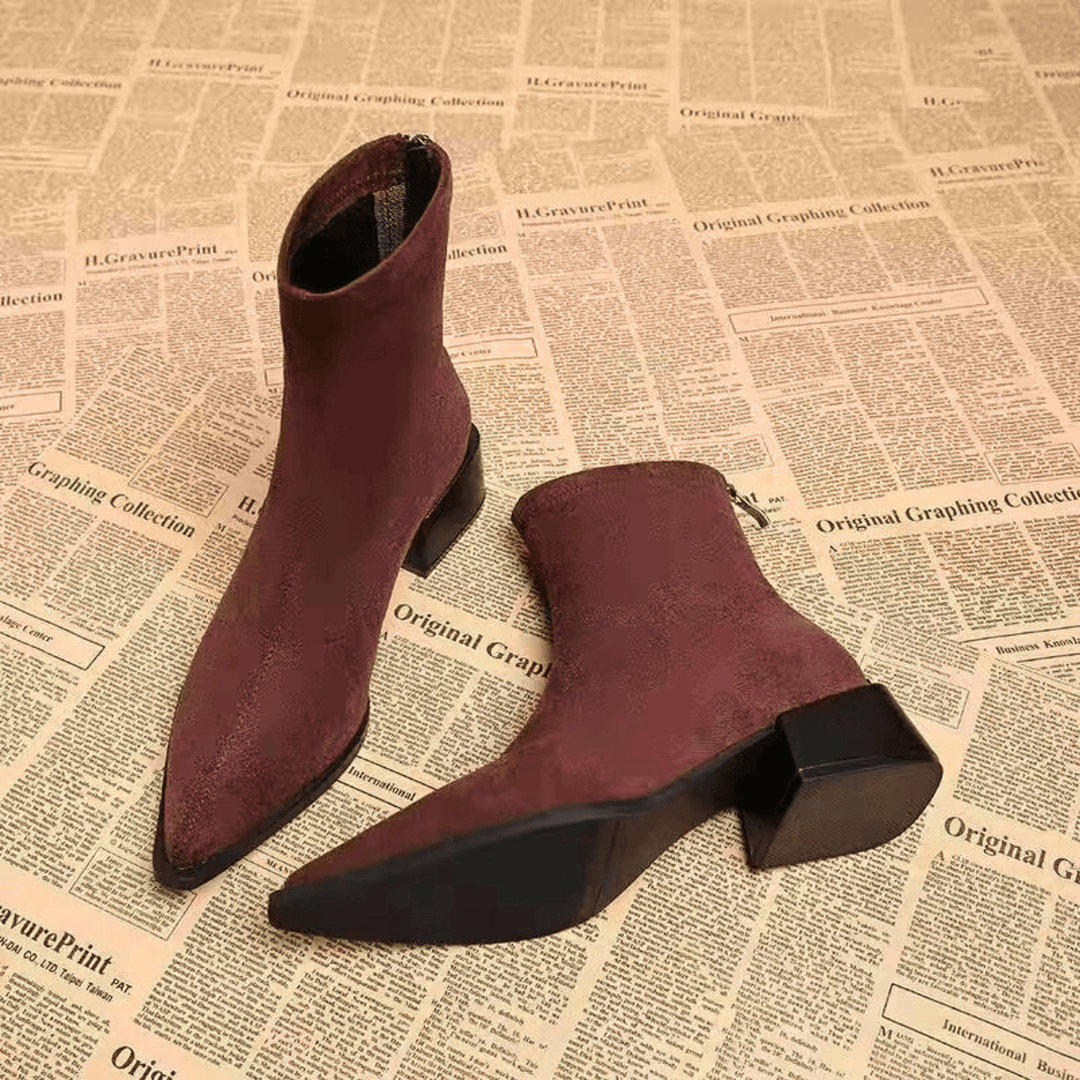 Lucy | Elegant Suede Ankle Boots